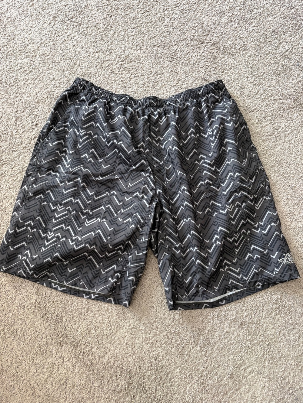 The North Face Men’s Black Zigzag Swim Shorts Trunks